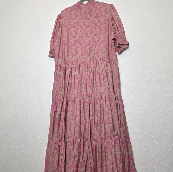 Tuckernuck Hyacinth House Bennett Pink Vines Maxi Dress Size XXL - Picture 11 of 11